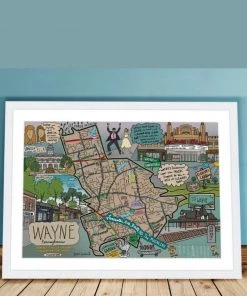 Jesse Husband Designs Home & Gift Wayne Map