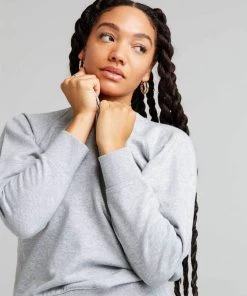 RicherPoorer Clothing Recycled Crew Sweatshirt - Heather Grey