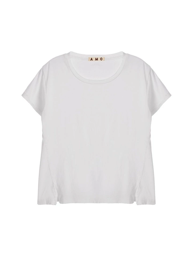 AMO Clothing Twist Tee - White 5 AMO Clothing Twist Tee - White