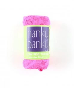 Hanky Panky Clothing Original Rise Thong - Fiesta Pink