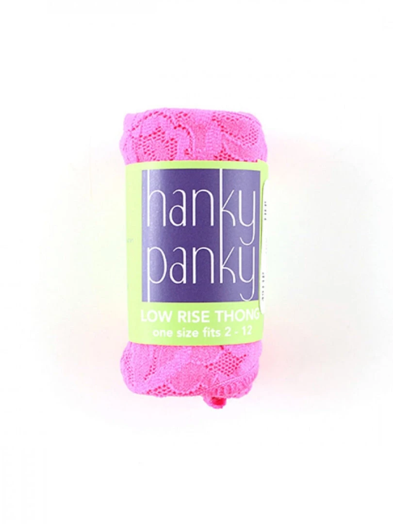 Hanky Panky Clothing Original Rise Thong - Fiesta Pink 3 Hanky Panky Clothing Original Rise Thong - Fiesta Pink
