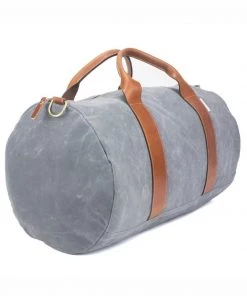 Boarding Pass Voyager Waxed Weekender Bag - Charcoal Grey