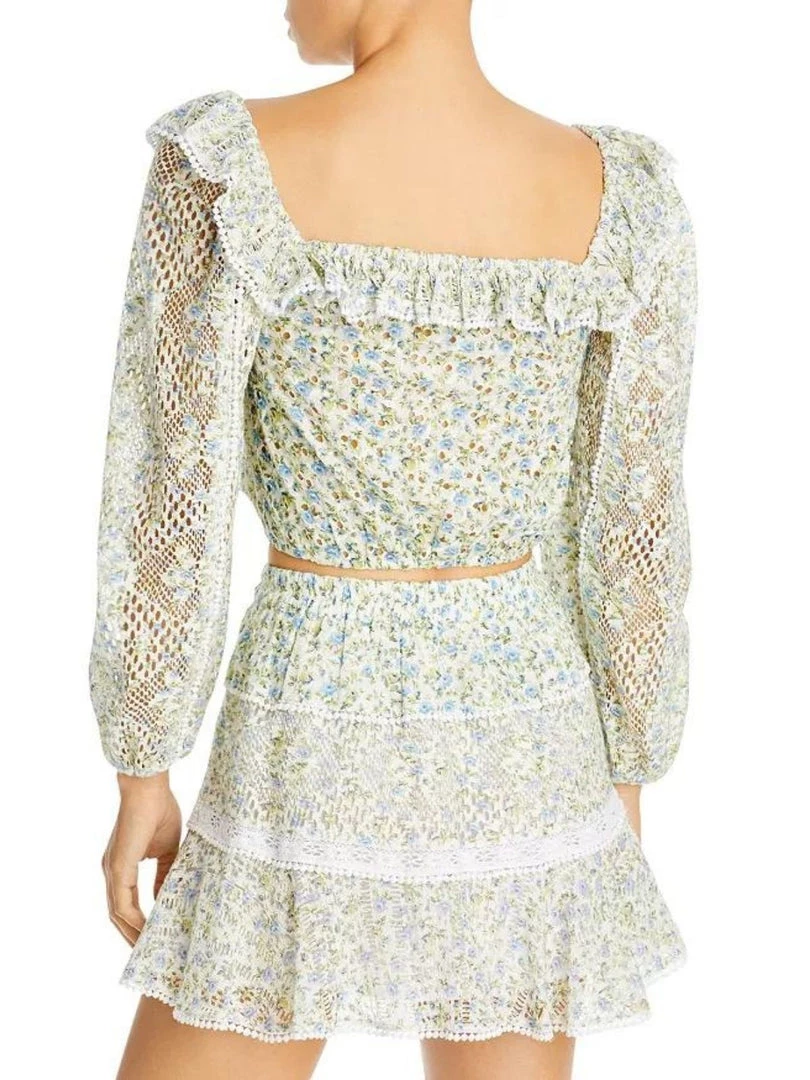 LoveShackFancy Diamond Skirt-White Garden Stream Clothing 4 LoveShackFancy Diamond Skirt-White Garden Stream Clothing