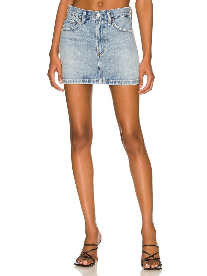 Agolde Liv Mini Skirt 3 Agolde Liv Mini Skirt
