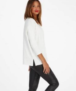 Spanx Perfect Length Top Dolman 3/4 Sleeve - Powder Clothing