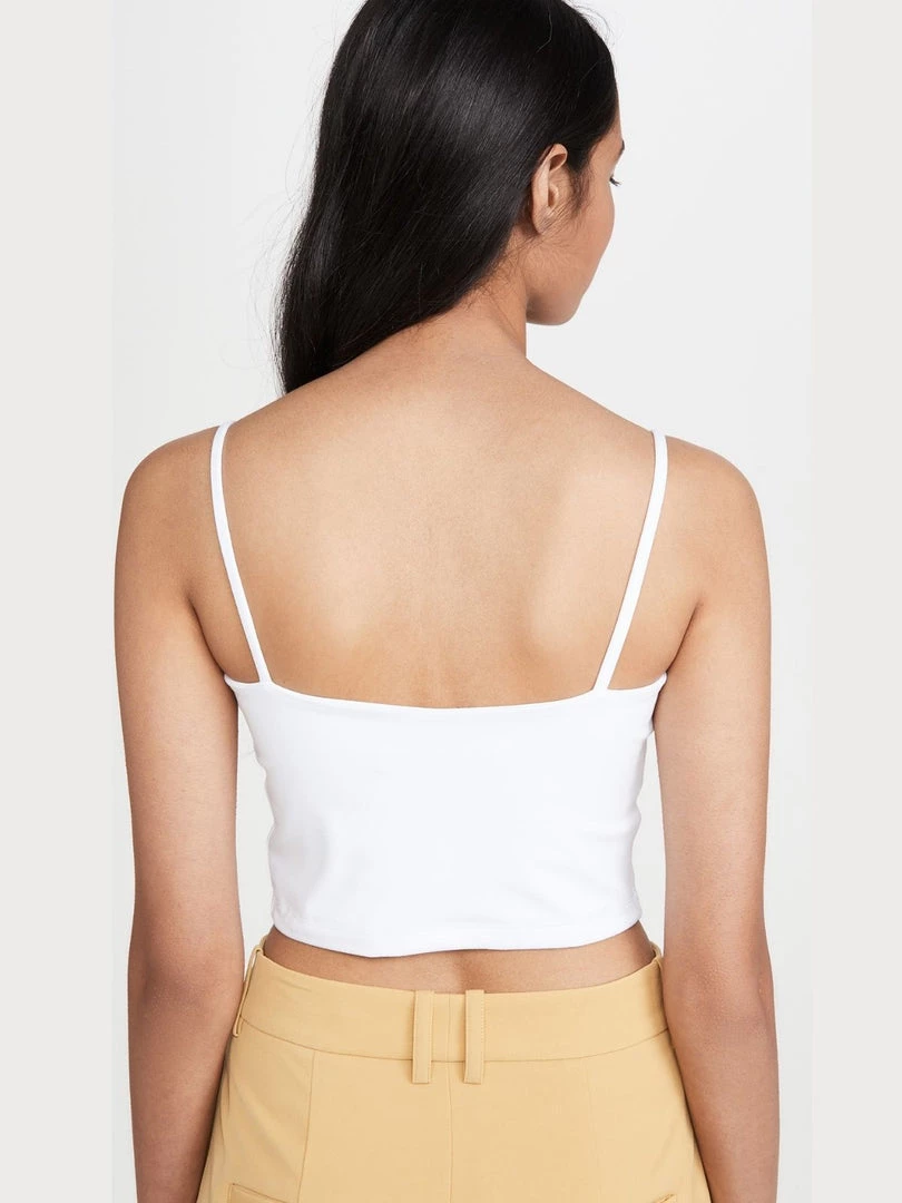 Susana Monaco String Crop Tank - Sugar 5 Susana Monaco String Crop Tank - Sugar