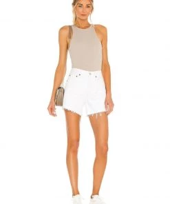 Agolde Parker Long Short - Panna Cotta Clothing