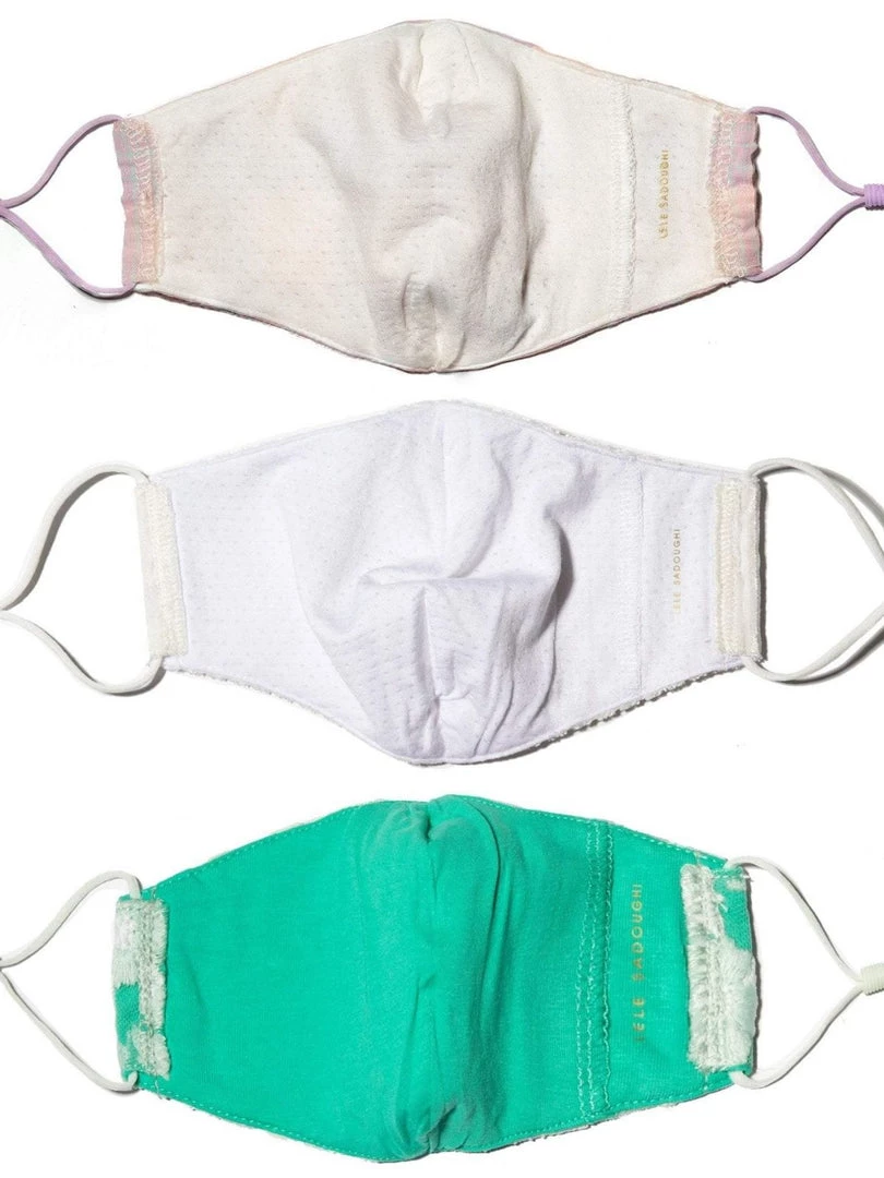 Lele Sadoughi Accessories Set Of 3 Masks - Lagoon Sweetheart 4 Lele Sadoughi Accessories Set Of 3 Masks - Lagoon Sweetheart