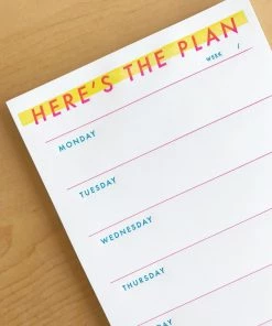 M.C. Pressure Here's The Plan Notepad