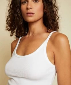 Nation LTD Erin Scoop Cami- White Clothing