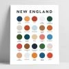 Lunch City Studio New England Color Palette Print Home & Gift 1 Lunch City Studio New England Color Palette Print Home & Gift