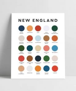 Lunch City Studio New England Color Palette Print Home & Gift