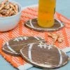 Grace Graffiti Home & Gift Football Coasters, Set Of 4