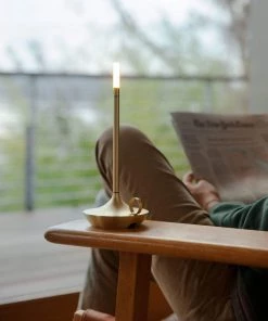 Graypants Wick Brass Portable LED Candlelight