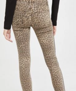Frame Le Skinny De Jeanne Leopard Jeans Clothing