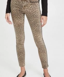 Frame Le Skinny De Jeanne Leopard Jeans Clothing