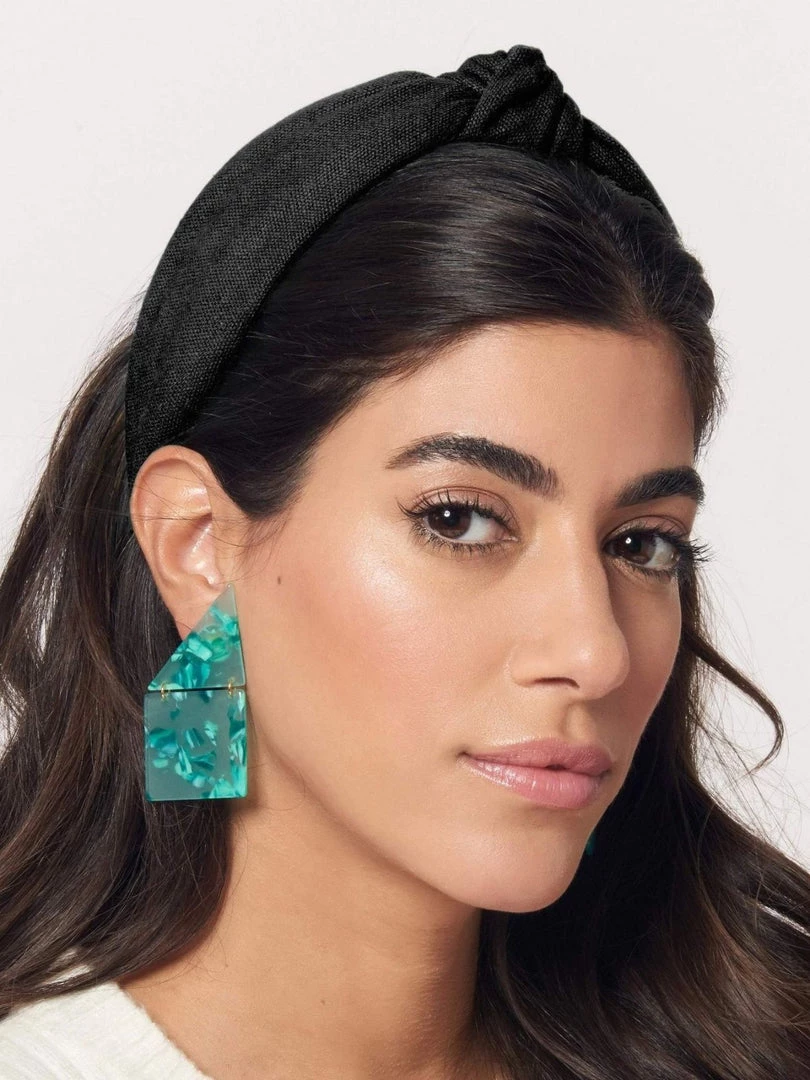 Lele Sadoughi Knotted Headband - Jet 4 Lele Sadoughi Knotted Headband - Jet