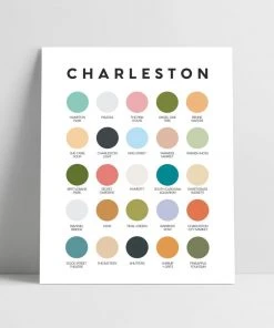 Lunch City Studio Charleston Color Palette Print Home & Gift