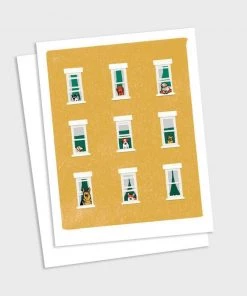 Lunch City Studio Dogs In Window Card Home & Gift