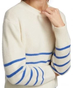 Frame Clean Crewneck Sweater Jet Stream Multi Clothing