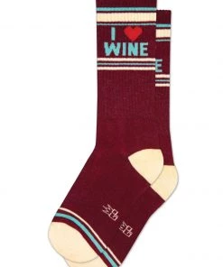 Gumball Poodle Clothing I Love Wine Gym Socks