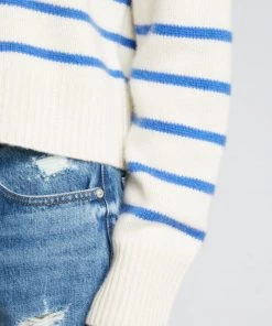 Frame Clean Crewneck Sweater Jet Stream Multi Clothing