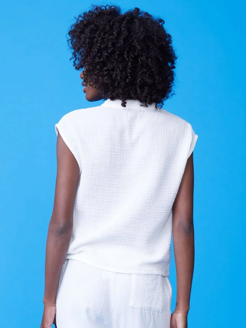 Monrow Clothing Gauze Sleeveless Top 5 Monrow Clothing Gauze Sleeveless Top