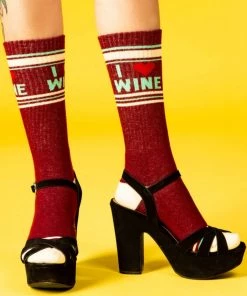 Gumball Poodle Clothing I Love Wine Gym Socks