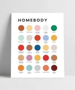 Lunch City Studio Homebody Color Palette Print
