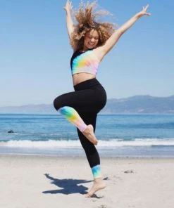 Electric & Rose Sunset Legging - Onyx / Rainbow 9 Electric & Rose Sunset Legging - Onyx / Rainbow