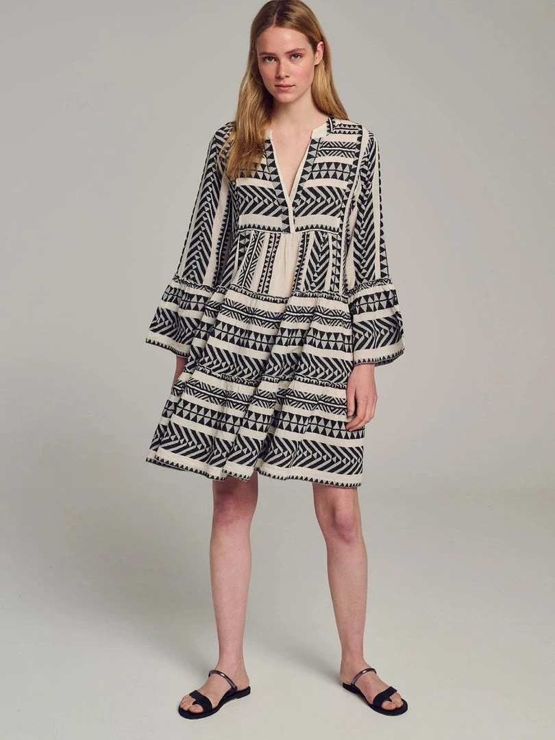 Devotion Twins Ella Dress - Black/White 3 Devotion Twins Ella Dress - Black/White