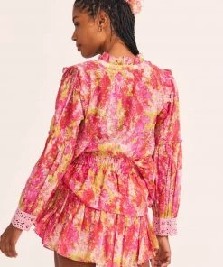 LoveShackFancy Ruffle Mini Skirt - Swaying Coral 8 LoveShackFancy Ruffle Mini Skirt - Swaying Coral