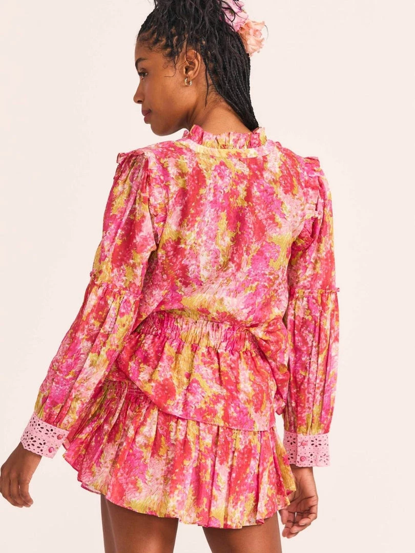 LoveShackFancy Ruffle Mini Skirt - Swaying Coral 5 LoveShackFancy Ruffle Mini Skirt - Swaying Coral