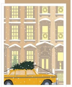 Apartment 2 Cards Holiday Taxi With Brownstones Home & Gift