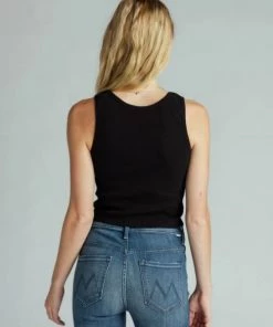 The Perfect White Tee Blondie Tank - True Black