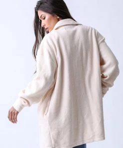 Electric & Rose Clothing Tahoe Sherpa Coat - Winter White