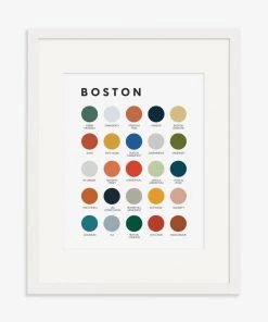 Lunch City Studio Home & Gift Boston Color Palette Print