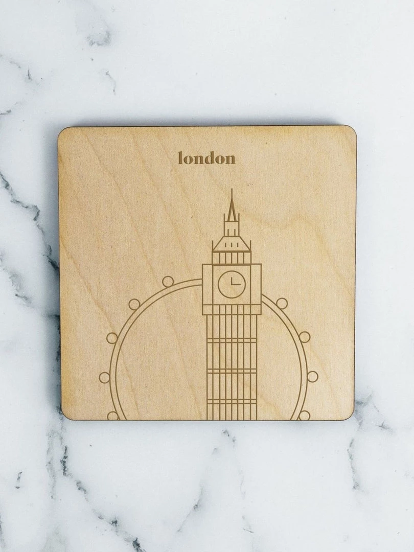 Neighborwoods London, Big Ben And London Eye Coaster Accessories 3 Neighborwoods London, Big Ben And London Eye Coaster Accessories