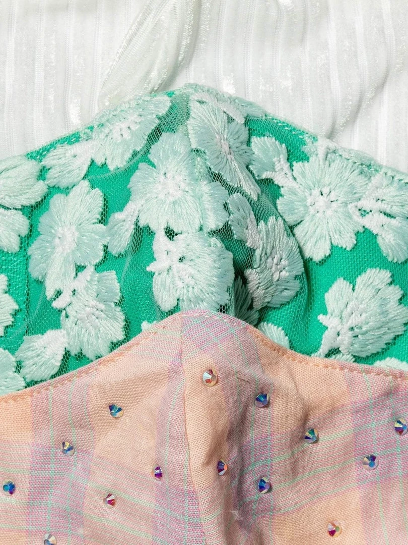 Lele Sadoughi Accessories Set Of 3 Masks - Lagoon Sweetheart 5 Lele Sadoughi Accessories Set Of 3 Masks - Lagoon Sweetheart