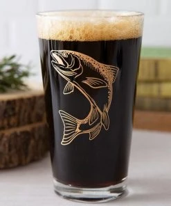Counter Couture Trout Pint Glass
