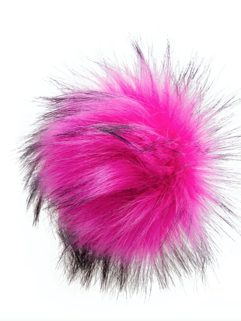 Sh*t That I Knit The Faux Fur Pom Pom - Bright Pink Accessories 3 Sh*t That I Knit The Faux Fur Pom Pom - Bright Pink Accessories