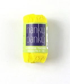 Hanky Panky Clothing Low Rise Thong - Zest Yellow