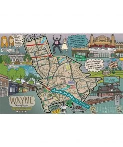 Jesse Husband Designs Home & Gift Wayne Map