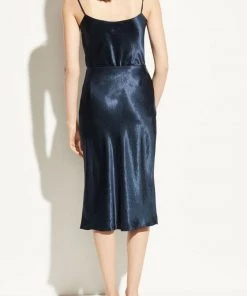 Vince Clothing Satin Slip Skirt - Navy 8 Vince Clothing Satin Slip Skirt - Navy