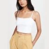 Susana Monaco String Crop Tank - Sugar 1 Susana Monaco String Crop Tank - Sugar