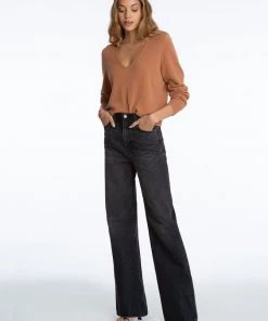 525 America Cashmere Polo Pullover - Toasted Almond Clothing