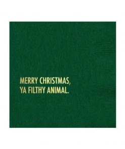Pretty Alright Goods Filthy Animal Christmas Napkin Home & Gift