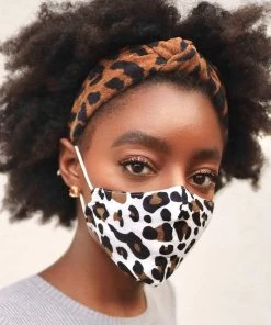 Lele Sadoughi Set Of 3 Garnet Face Masks