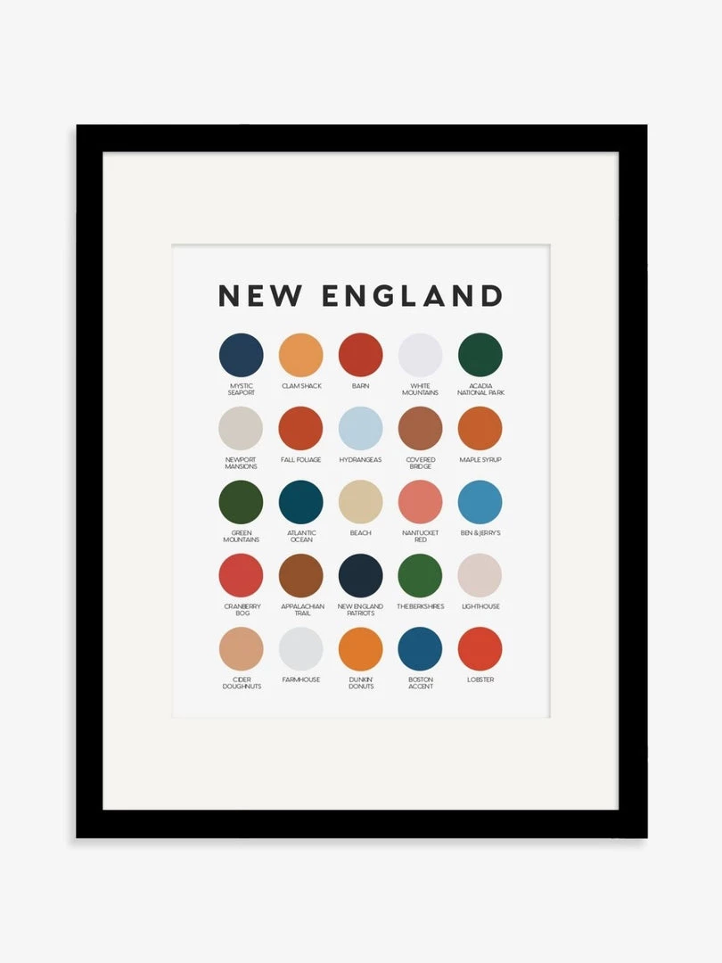 Lunch City Studio New England Color Palette Print Home & Gift 5 Lunch City Studio New England Color Palette Print Home & Gift