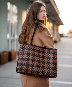 Bembien Accessories Gabrielle Bag - Black/Brown Houndstooth